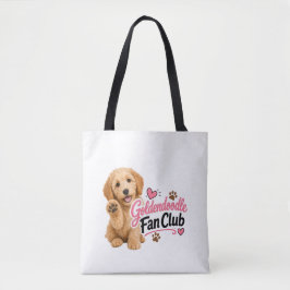 Cute Goldendoodle Fanclub Boodschappentas Tote Bag