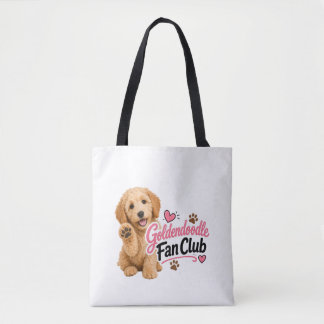 Cute Goldendoodle Fanclub Boodschappentas Tote Bag