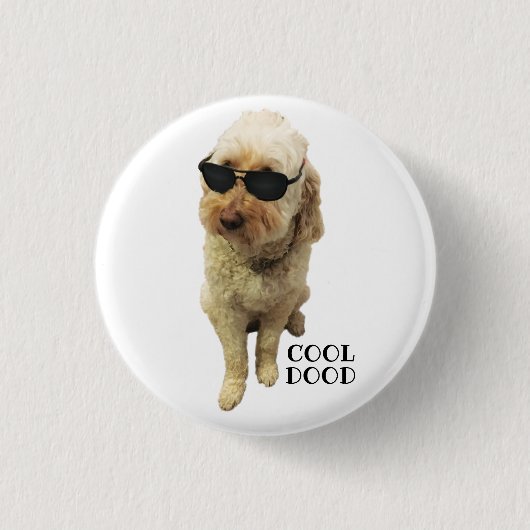 Cute GoldenDoodle Ronde Button 3,2 Cm (Voorkant)