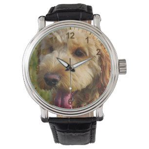 Cute Goldenle Dog Horloge