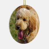 Cute Goldenle Dog Keramisch Ornament (Rechts)