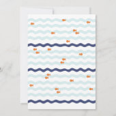 Cute Goldfish Birthday-uitnodiging Kaart (Achterkant)