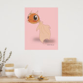 Cute Goldfish Funny Anime Cartoon Character Poster (Keuken)