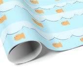 Cute Goldfish Gift Wrap Cadeaupapier (Rol Hoek)