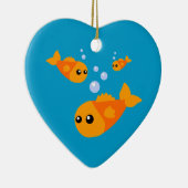 Cute Goldfish Keramisch Ornament (Rechts)