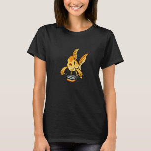 Cute Goldfish Koking Hobby Chef Aquaristics T-shirt