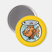 Cute Goldfish Magneet (Voorkant / Achterkant)