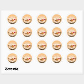 Cute Goldfish Ronde Sticker (Vel)