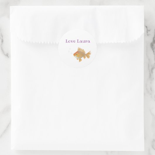 Cute Goldfish Sticker (Tas)
