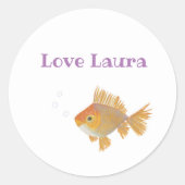 Cute Goldfish Sticker (Voorkant)