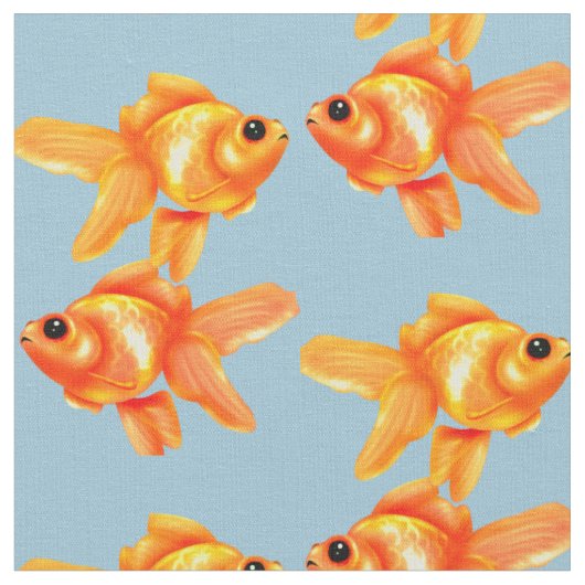Cute Goldfish Stof (Close Up)