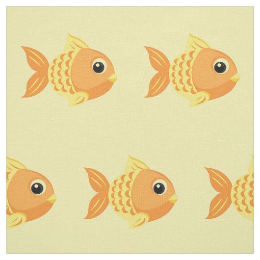 Cute Goldfish Stof (Swatch)