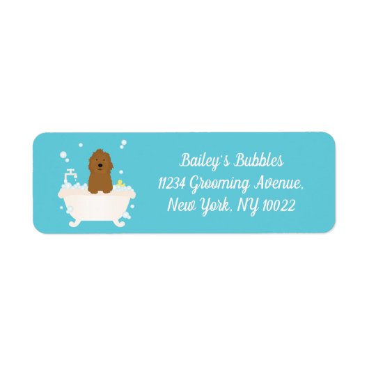 Cute Goldoedle Bubble Bath Etiket (Voorkant)