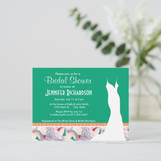 Cute Golf Balls & T - shirts Pattern Uitnodiging Briefkaart (Staand voorkant)