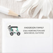 Cute Golf Cart Address Label (Insitu)