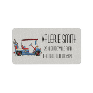 Cute Golf Cart Etiket