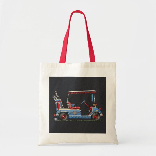 Cute Golf Cart Tote Bag (Voorkant)