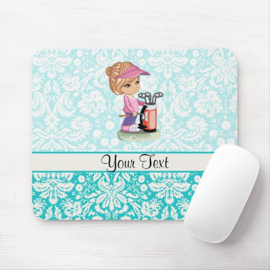 Cute Golf; DamasPatroon Muismat (Met muis)