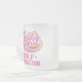 Cute Golf Instructor Matglas Koffiemok (Voorkant links)