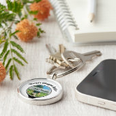 Cute Golf spelers foto van World's Okayest Golfer Sleutelhanger (Zijkant)