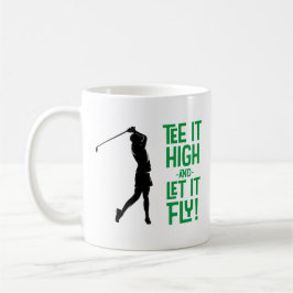 Cute Golf Tee Grappige Humor Sport Pro Zwart Groen Koffiemok