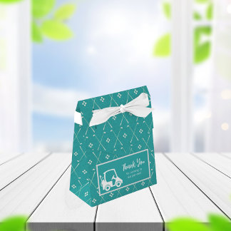 Cute Golf Theme Bedankt Blauwgroen Bedankdoosjes