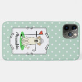 Cute Golf Yellow Labrador Retriever Dog Case-Mate iPhone Case (Achterkant (horizontaal))