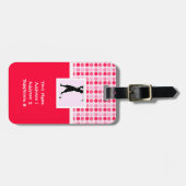 Cute  Golfer Bagagelabel (Voorkant horizontaal)