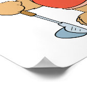 Cute Golfing Golfer Beer Poster (Hoek)