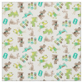Cute Good Dog Pattern Stof (Swatch)