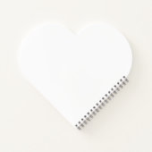 Cute Good Vibes Heart Spiral Bound Notebook Notitieboek (Achterkant)