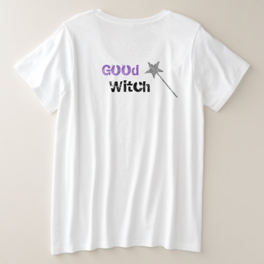Cute Good Witch T-Shirt (Design achterkant)
