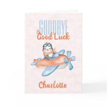 Cute Goodbye en Good Luck Waterverf