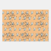 Cute Goodbye Miss Hallo Mrs Vrijgezellenfeest Inpakpapier Vel (Voorkant 2)