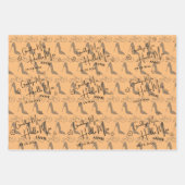 Cute Goodbye Miss Hallo Mrs Vrijgezellenfeest Inpakpapier Vel (Voorkant)