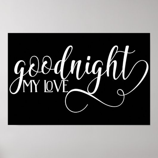 Cute Goodnight My Love Poster (Voorkant)