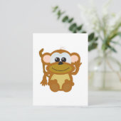 Cute Goofkins aap Briefkaart (Staand voorkant)