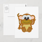 Cute Goofkins aap Briefkaart (Voorkant / Achterkant)
