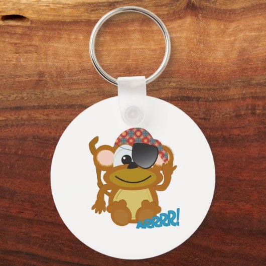 Cute Goofkins aap pirate Sleutelhanger (Voorkant)