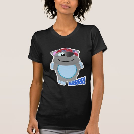 Cute Goofkins hippo pirate T-shirt (Voorkant)