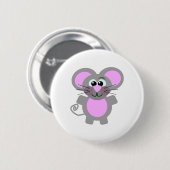 Cute Goofkins-muis Ronde Button 5,7 Cm (Voorkant /achterkant)