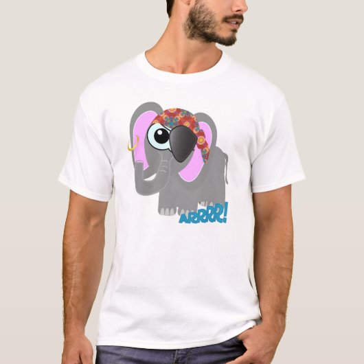 Cute Goofkins-olifantenpirate T-shirt (Voorkant)