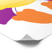 Cute Goofkins paarse piratenvis Poster (Hoek)