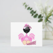 Cute Goofkins pirate flamingo Briefkaart (Staand voorkant)
