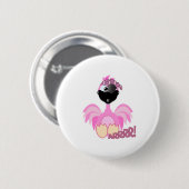 Cute Goofkins pirate flamingo Ronde Button 5,7 Cm (Voorkant /achterkant)