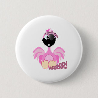 Cute Goofkins pirate flamingo Ronde Button 5,7 Cm