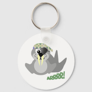 Cute Goofkins pirate walrus Sleutelhanger