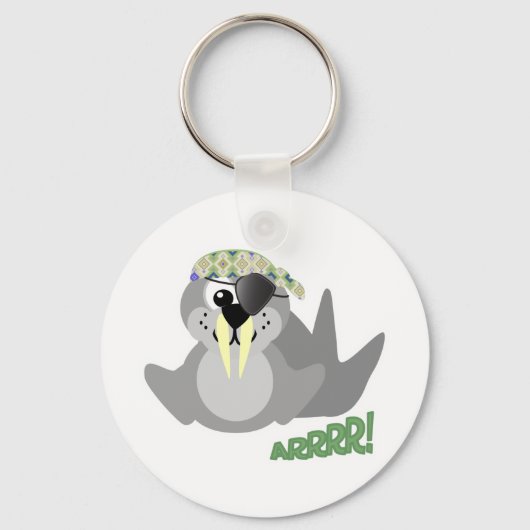 Cute Goofkins pirate walrus Sleutelhanger (Voorkant)