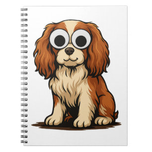 Cute Googly-Oog Puppies Illustratie Notitieboek