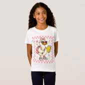 Cute Goose Back To School Coquette Bow First Day T-shirt (Voorkant volledig)